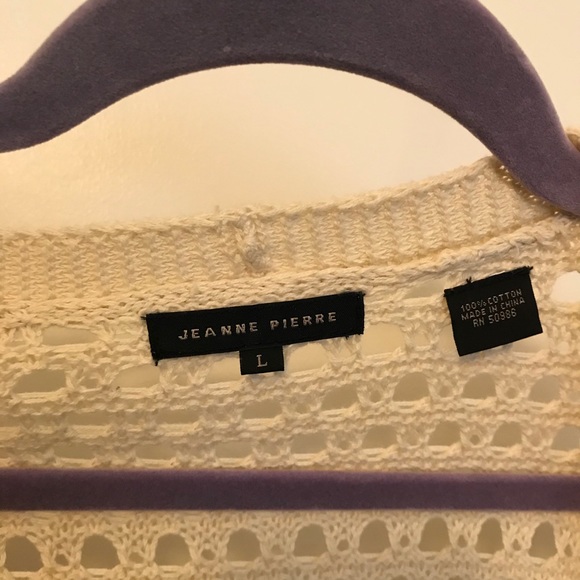 Cream crochet cardigan - Picture 3 of 4